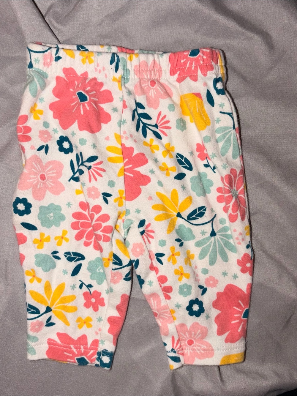 child of mine Floral Print White Pink Yellow Green Blue Shorts